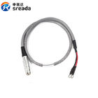 4 Pin IP68 Waterproof Industrial Cable Harness TGG Plug Silver Color Customized